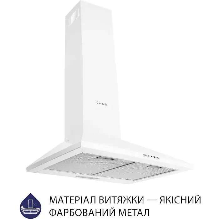 Вытяжка купольная Minola HK 6614 WH 1000 LED - фото 2