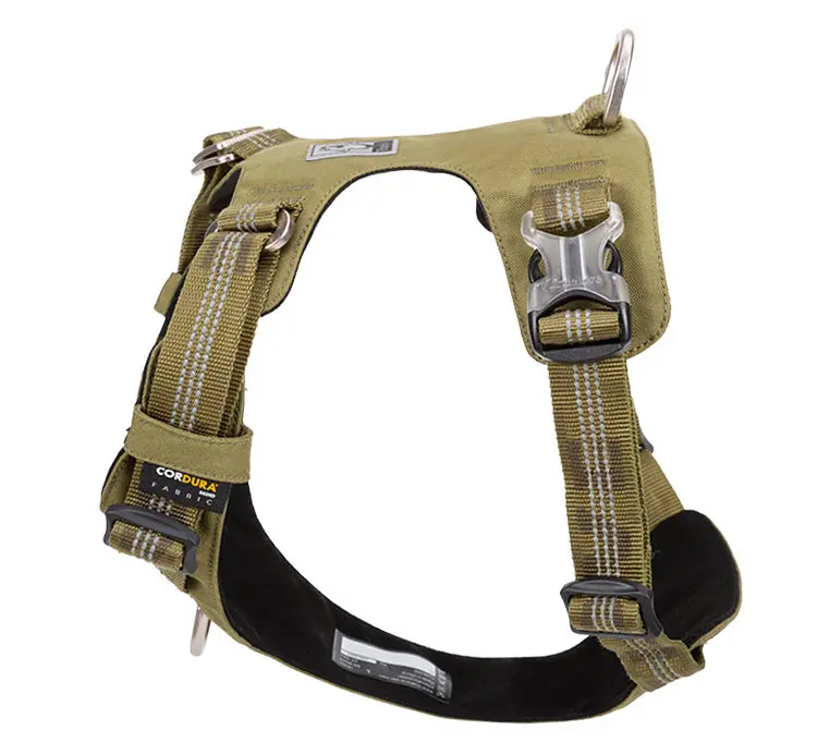 Шлея для собак Truelove TLH6282 з водонепроникної тканини Cordura, світловідбиваюча XL, Хакі - фото 2