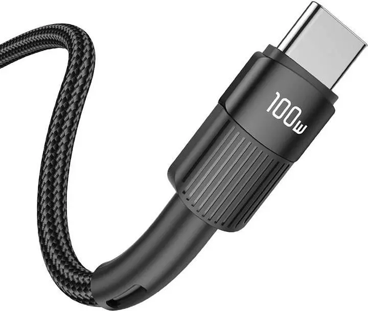 Кабель Essager Star 100W USB Charging Cable Type C to Type C 3 м Black (EXCTT1-XCC01) - фото 3