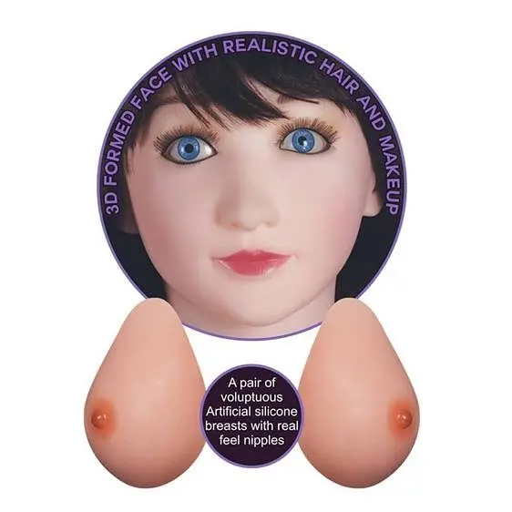 Надувна секс лялька Silicone Boobie Super Love Doll - фото 4