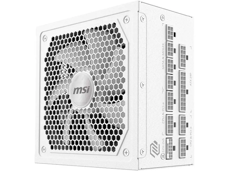 Блок живлення MSI MAG A1000GL PCIE5 White - фото 4