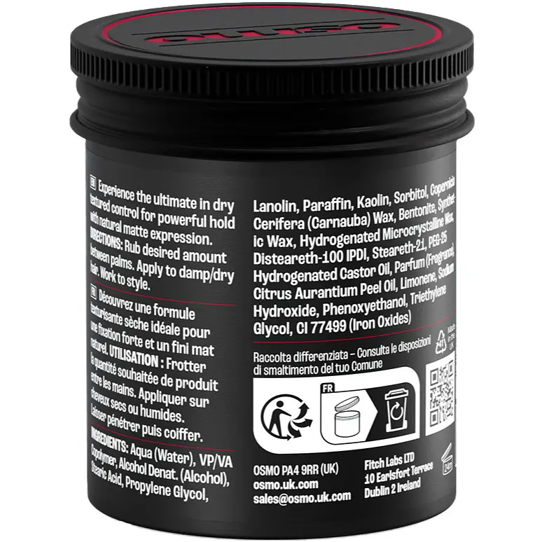 Віск для укладки волосся Osmo New Matte Clay Extreme матовий екстрасильної фіксації 100 мл - фото 2