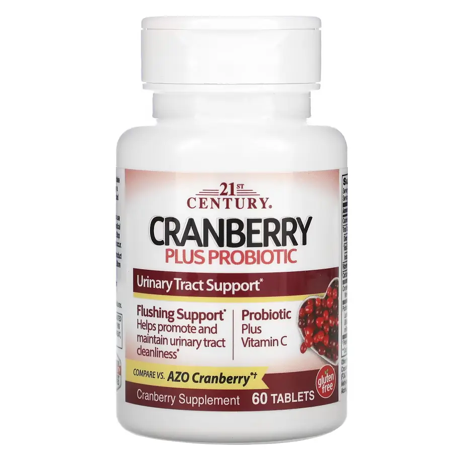 Натуральна добавка 21st Century Cranberry Plus Probiotic, 60 таблеток - фото 3