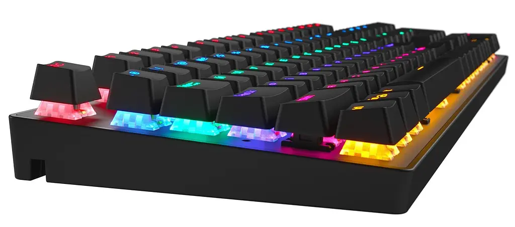 Клавіатура HATOR Starfall Rainbow Origin Red RGB USB Black (HTK-608) Б/в - фото 4