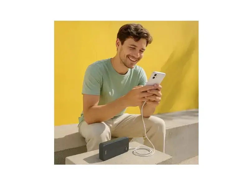 Зовнішній акумулятор (Power Bank) Hama Power Bank 20000mAh Grey (139547) - фото 6