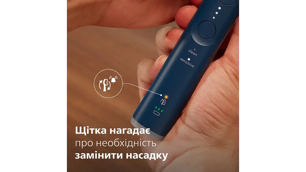 Электрическая зубная щетка Philips Sonicare HX7403/05 серии 6100 бело-синяя - фото 10