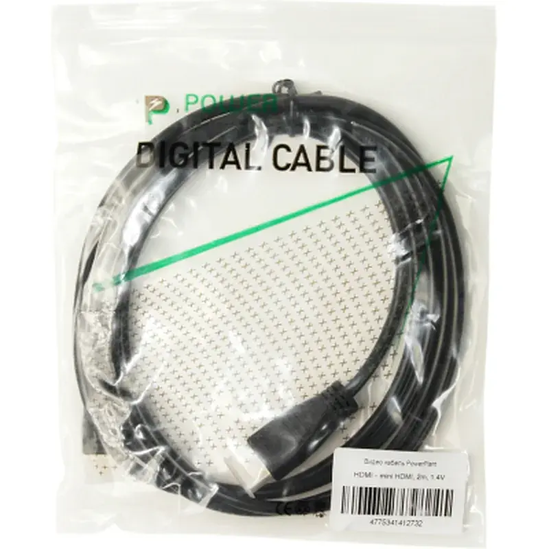 Кабель мультимедійний HDMI M to HDMI mini M 2.0m PowerPlant (KD00AS1273) - фото 3