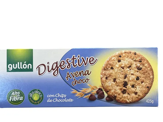 Печиво GULLON Digestive Avena Choco вівсяне з шоколадними крихтами 425 г (8410376026962)
