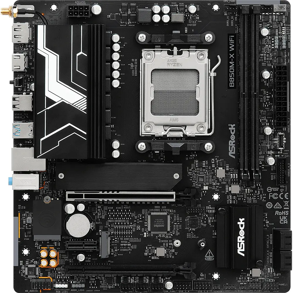 Материнська плата ASRock B850M-X WiFi R2.0 Socket AM5 - фото 5