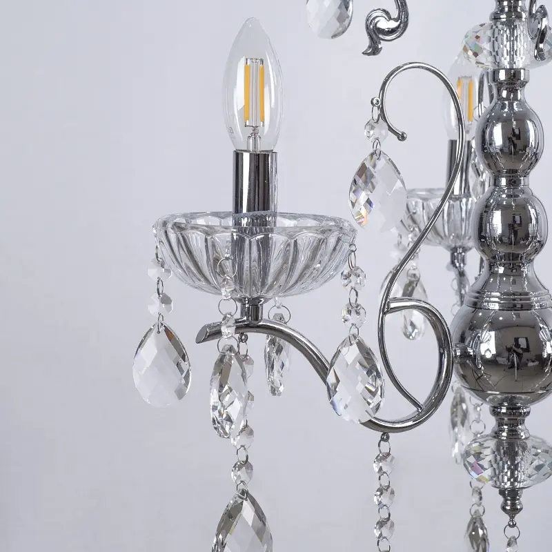 Люстра подвесная Brille хрустальная свеча E14 40W (BCL-668S/3) - фото 7