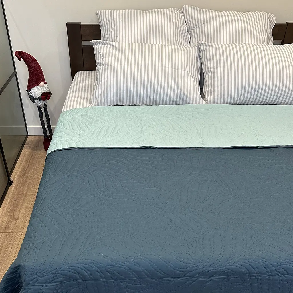 Покривало декоративне LeLit блакитне з синім 240х215 см (le2000000297958) - фото 3