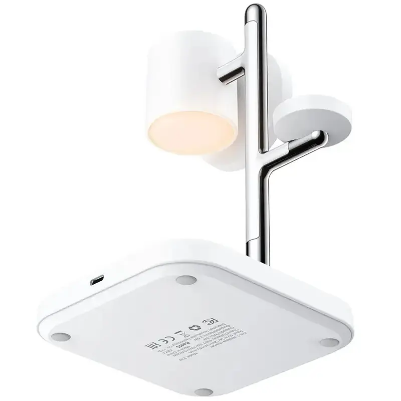 Бездротовий зарядний пристрій Acefast E39 desktop 4in1 Qi2 32.5W White - фото 4