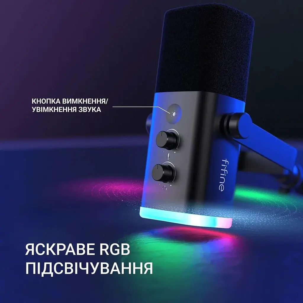 Микрофон Fifine TAM8 USB Black (TAM8) - фото 5