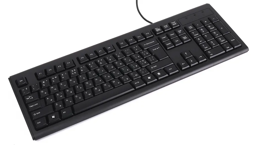 Клавіатура A4tech KRS-83 USB black, X-slim w/Ukr Comfort Key - фото 3