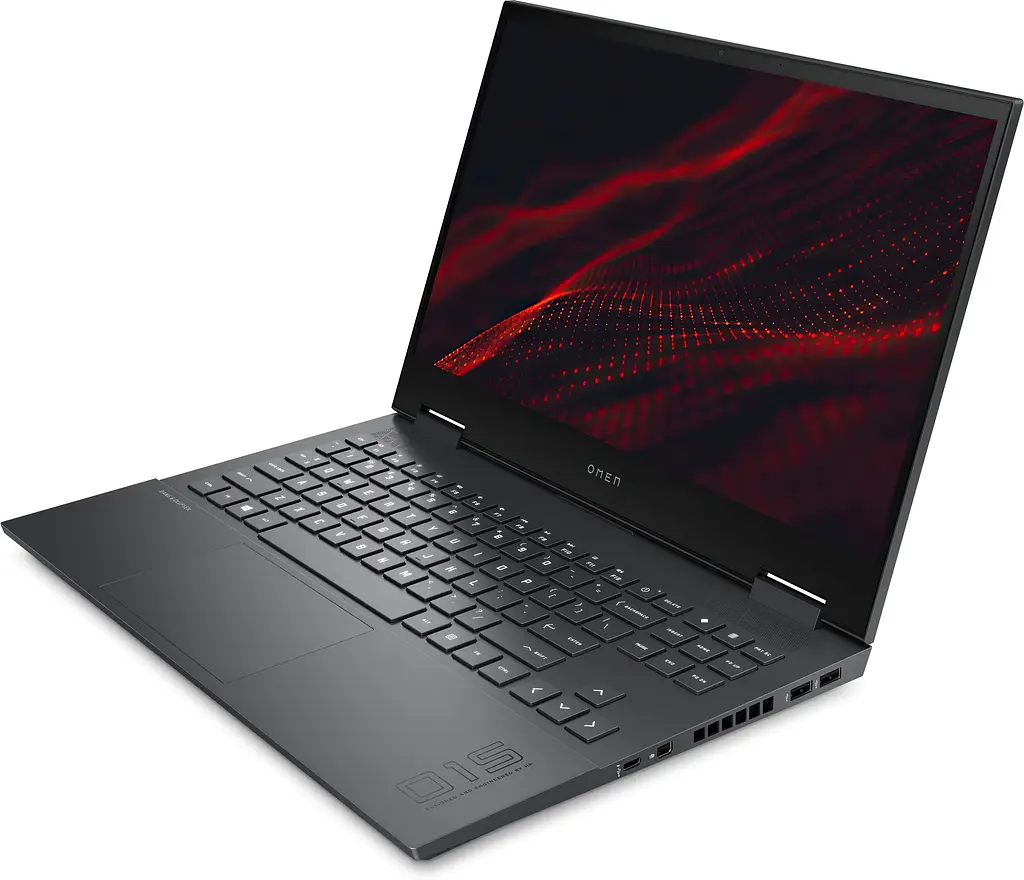 Ноутбук HP OMEN 15-en1000ru 15.6FHD IPS 144Hz/AMD R5 5600H/8/512F/NVD3060-6/DOS/Silver (422M7EA) - фото 3