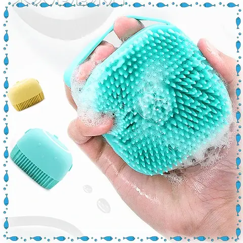 Силіконова масажна щітка мочалка — Silicone Massage Bath Brus - фото 5