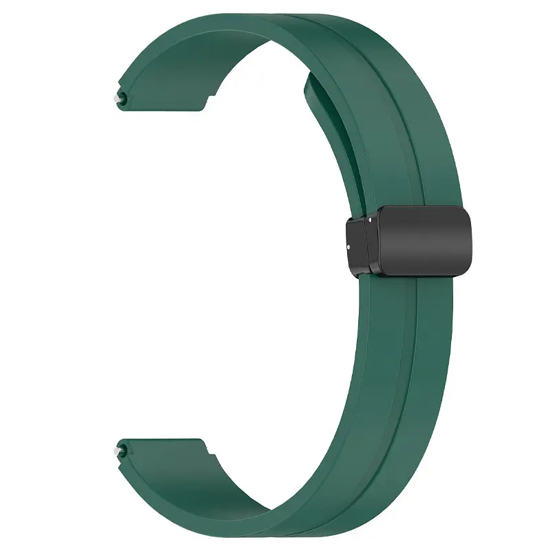 Ремінець Line Magnetic для Xiaomi Mi Band 9/8/10 Зелений / Green - фото 2