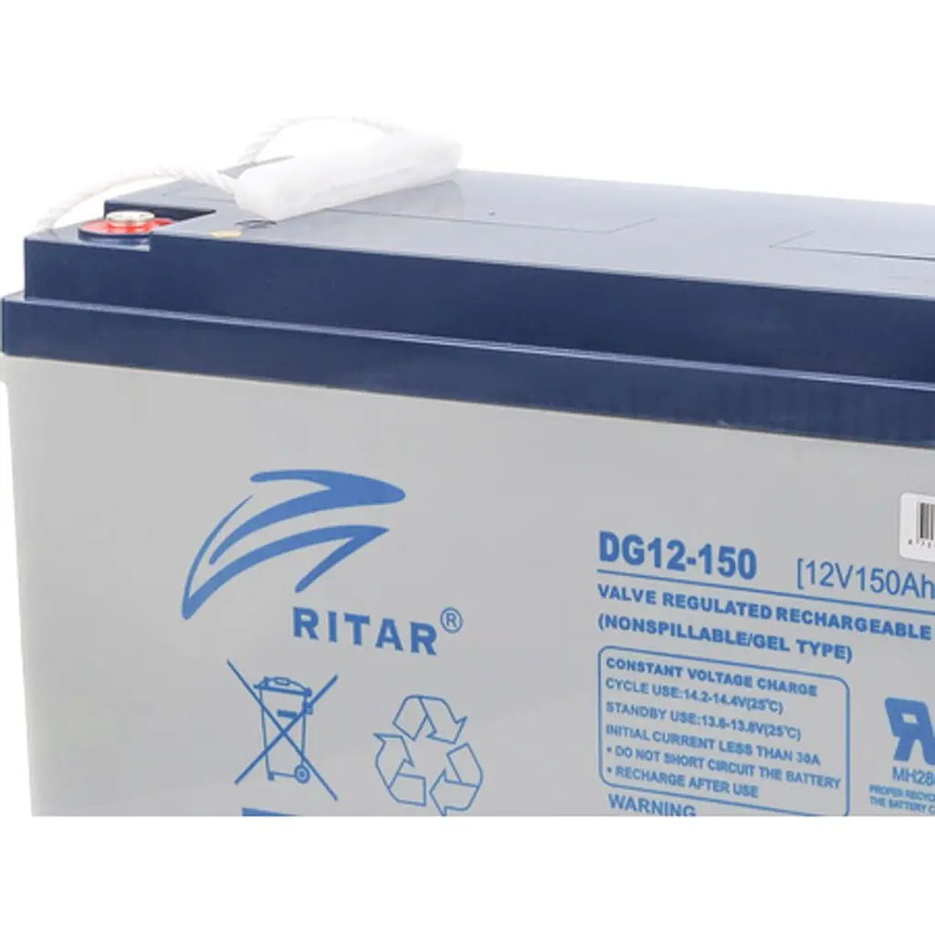 Аккумулятор Ritar GEL 12V/150Ah/1800Wh [DG12-150] [125677] - фото 2