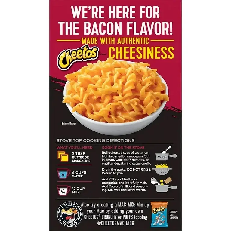 Макарони з беконом Cheetos Mac'n Cheese Cheesy Bacon - фото 4