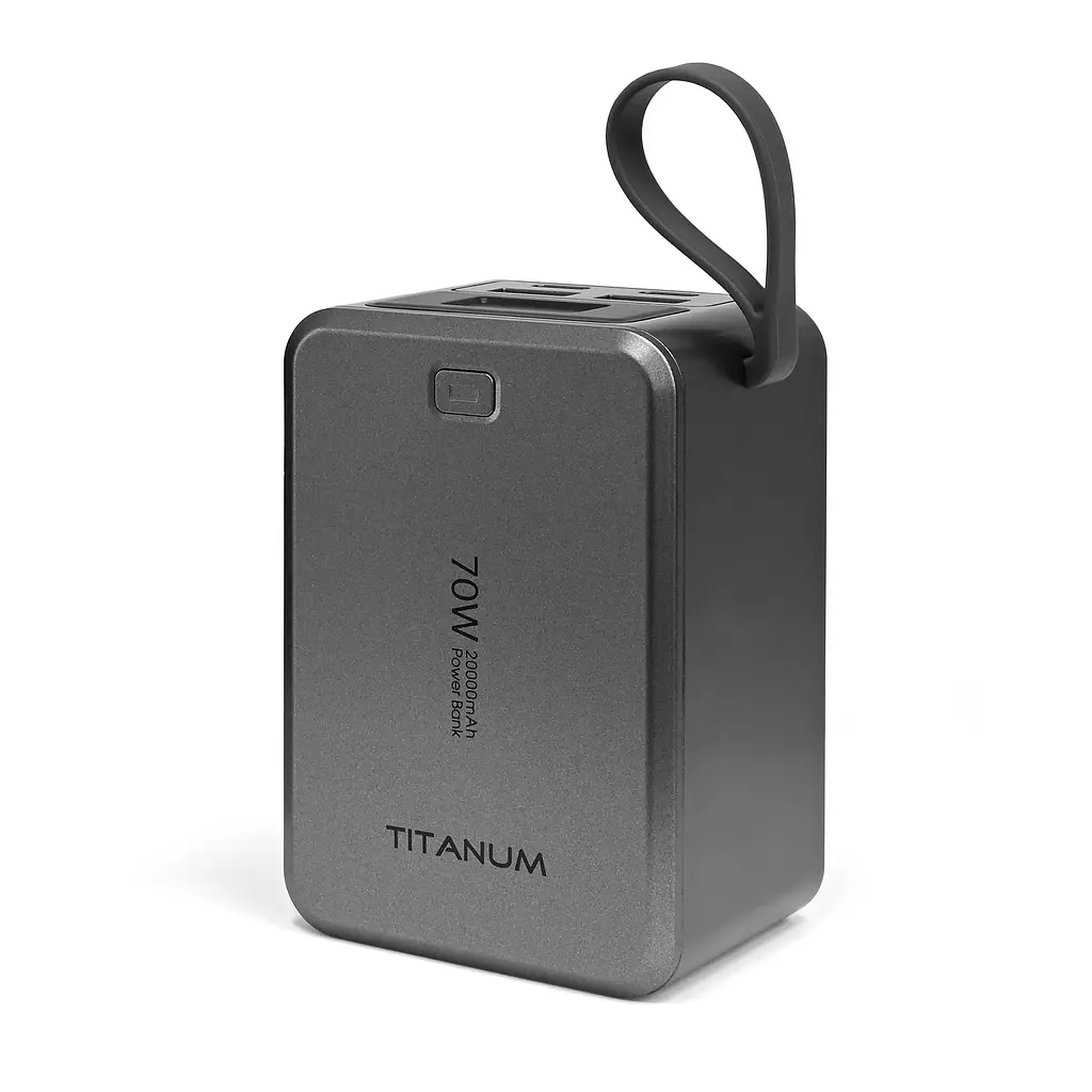 Павербанк 20000mAh TITANUM WP049 PD70W Grey TITANUM (29308-000) - фото 4