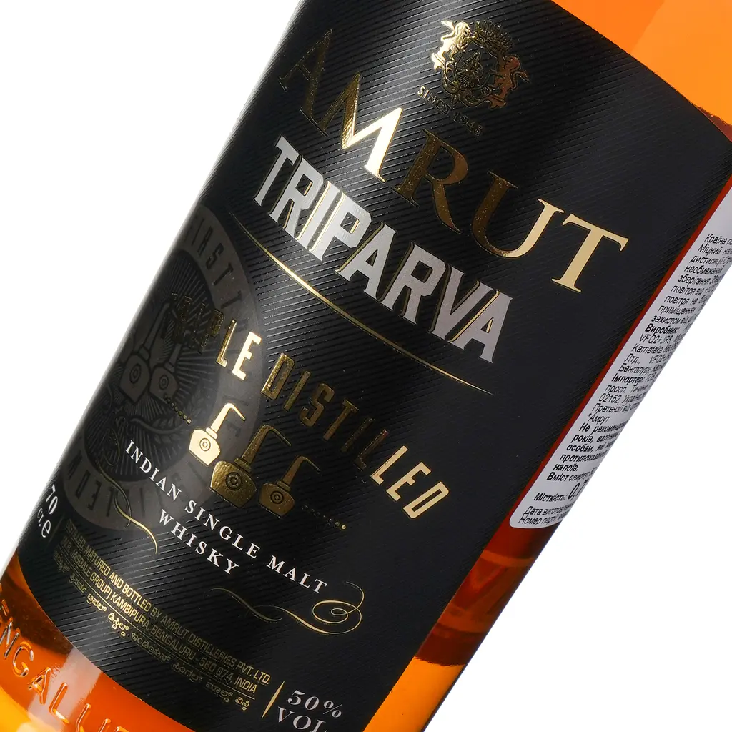 Віскі Amrut Triparva Triple Distilled Indian Single Malt Whiskey, 50%, 0,7 л - фото 10