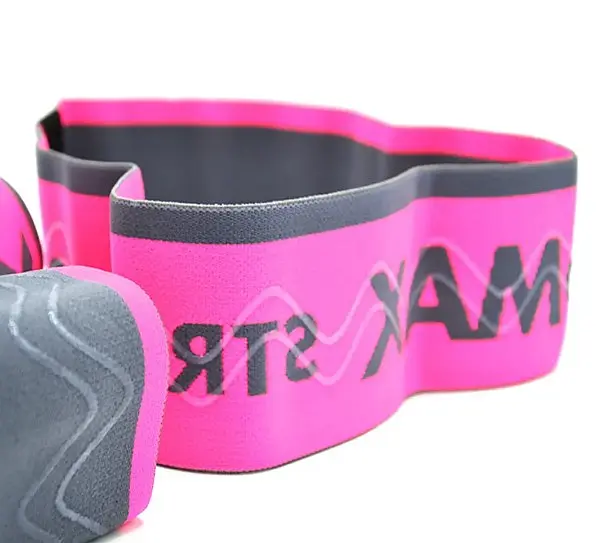 Набір тканинних гумок MadMax MFA-305 Hiploop для фітнесу та спорту 3 шт. Grey/Pink (MFA-305-3set) - фото 2