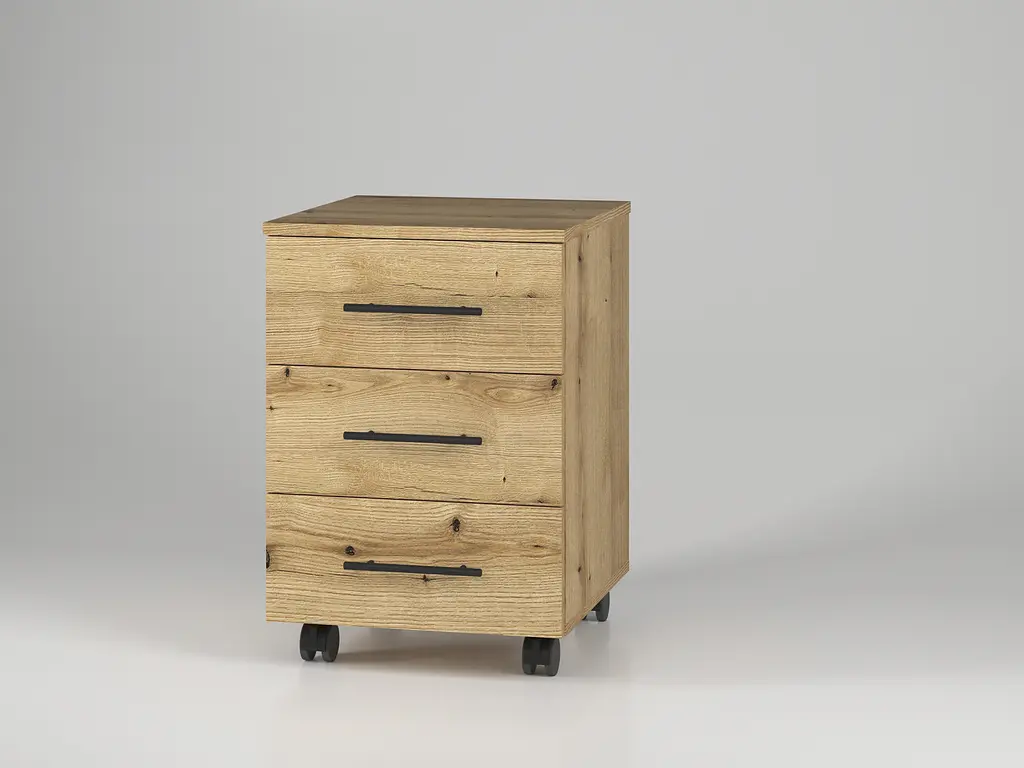 Тумба мобильная ОП-401 Orange-Line 406х423х584 Дуб Эвок прибрежный - фото 3