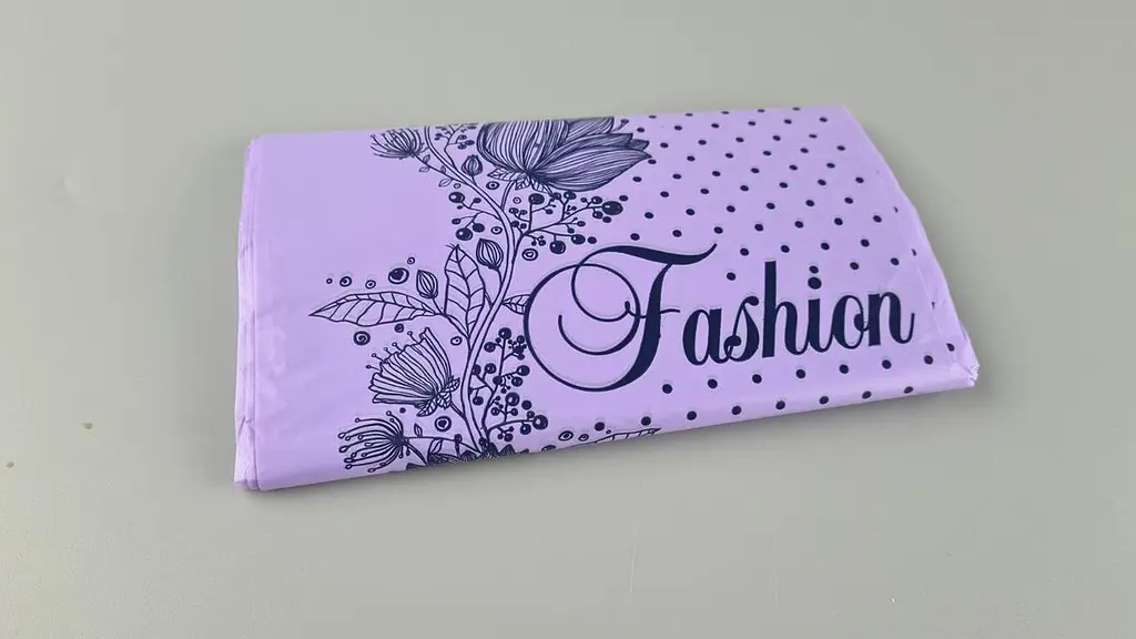Пакет із прорізною ручкою (20*30)"Fashion квіти Фіолетовий"Леомі (100 шт.) - фото 2