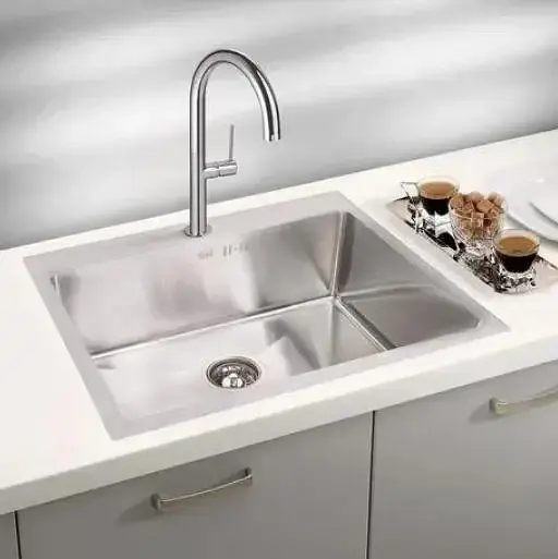 Мийка кухонна Kraft Handmade HS6545 + кошик 650х450х230х3 мм Нержавіюча сталь 30412 - фото 4