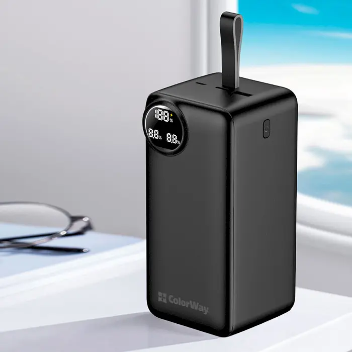 Повербанк ColorWay 50000 mAh 22.5W Black (CW-PB500LPA4BK-PDD) - фото 7