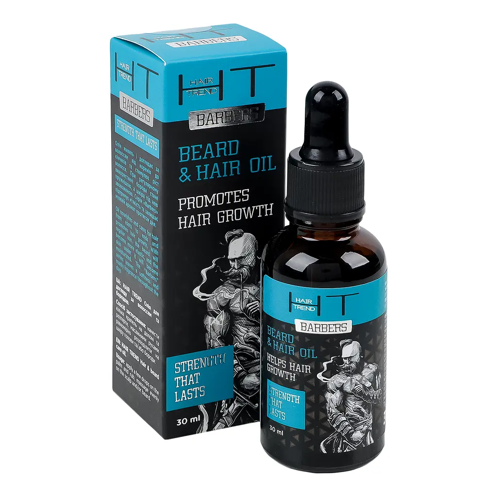 Олія для догляду за волоссям та бородою Hair Trend Barbers Beard&Hair Oil 30 мл - фото 2