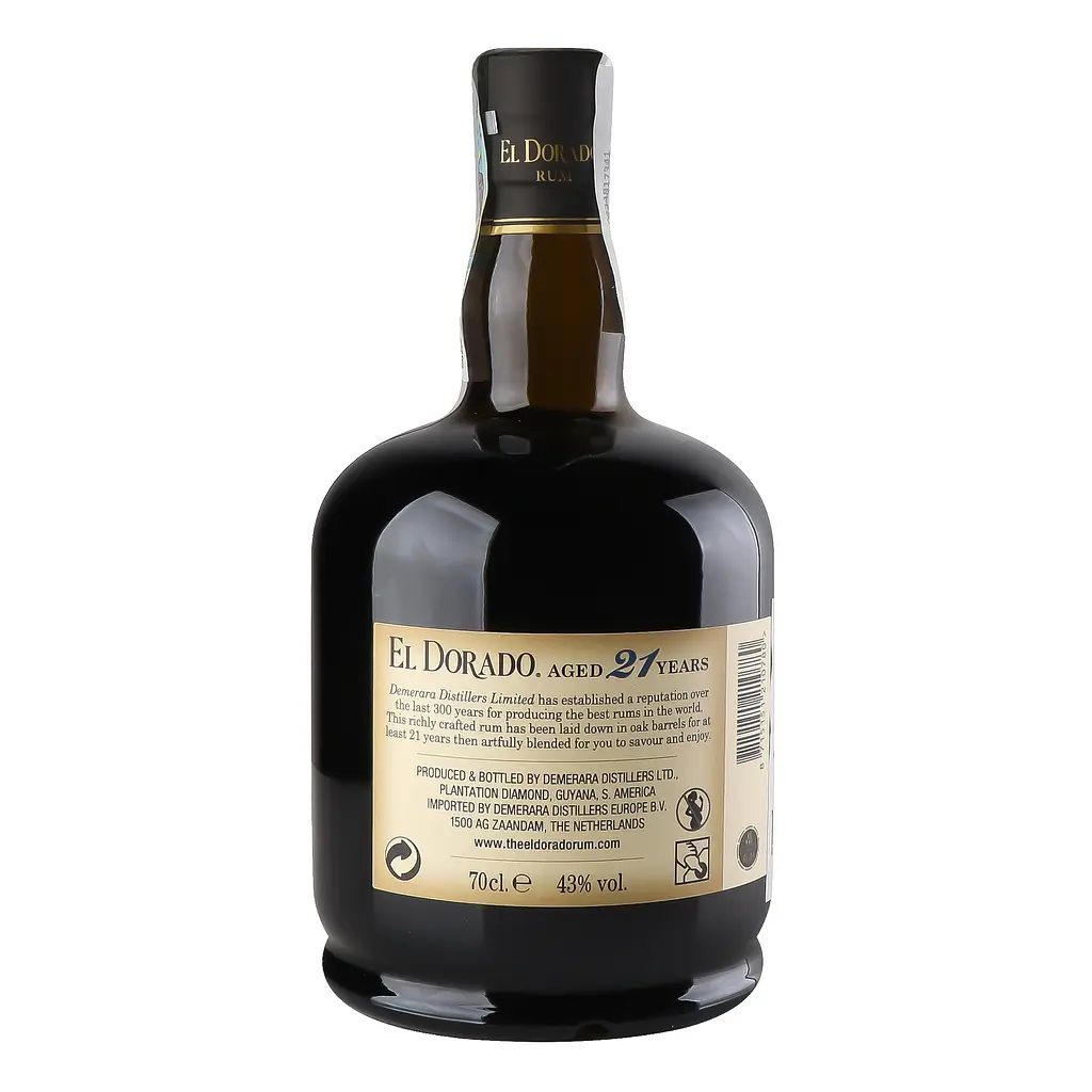 Ром El Dorado 21 Year Old, 43%, 0,7 л - фото 4