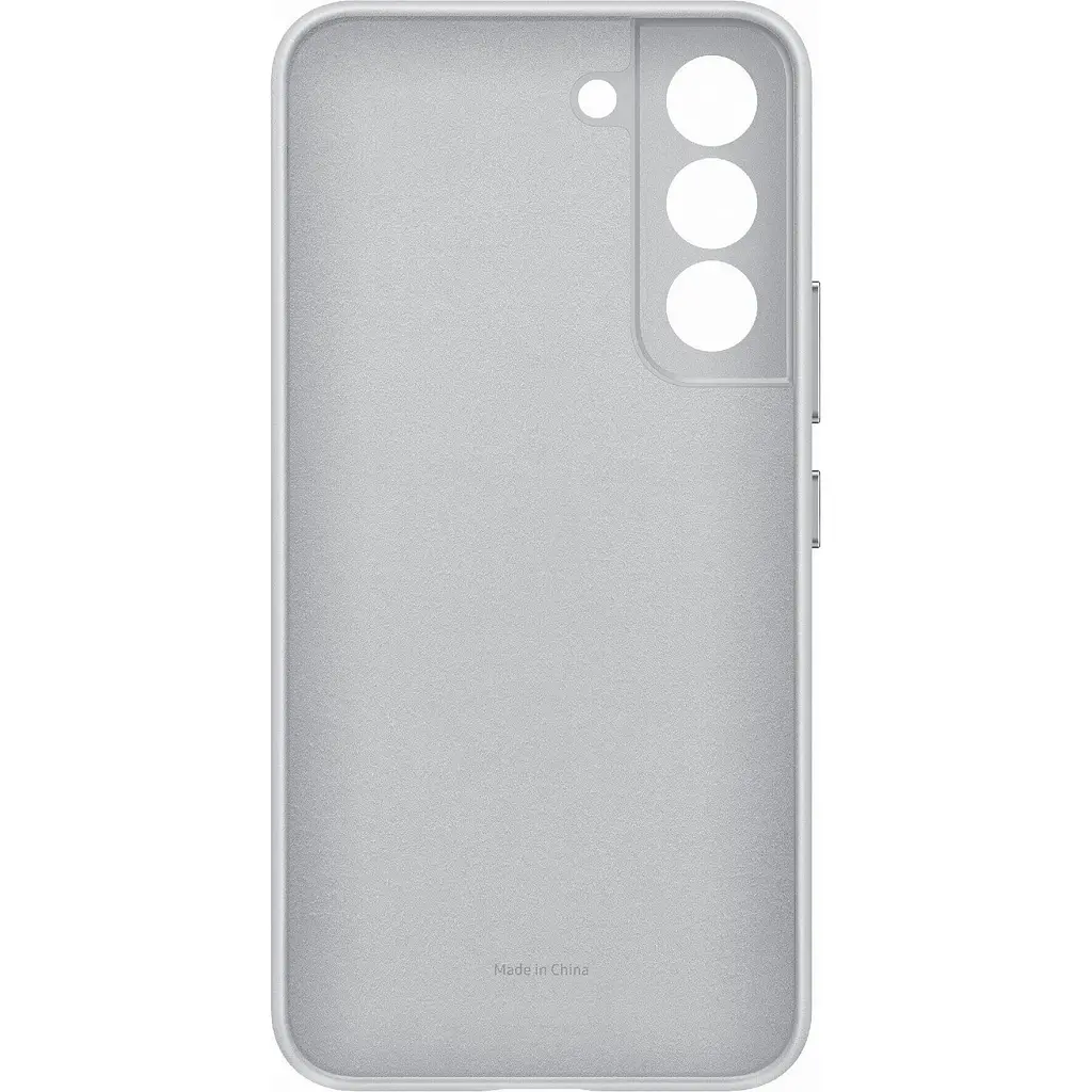 Оригінальний шкіряний чохол Leather Cover для Samsung Galaxy S22 Plus EF-VS906LJEGRU S906 Light Gray - фото 8