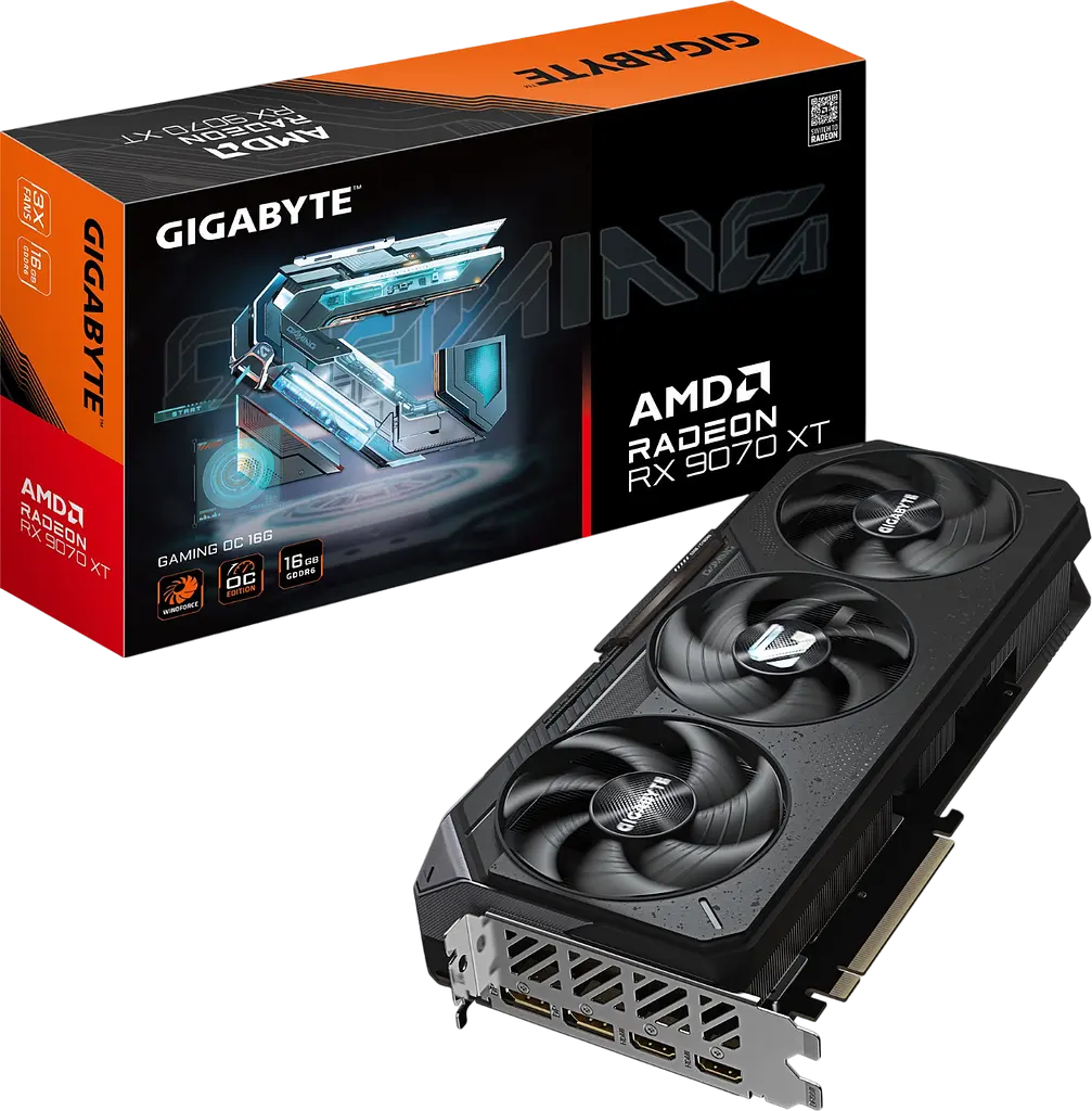 Відеокарта AMD Radeon RX 9070 XT 16GB Gigabyte Gaming OC (GV-R9070XTGAMING OC-16GD) - фото 3