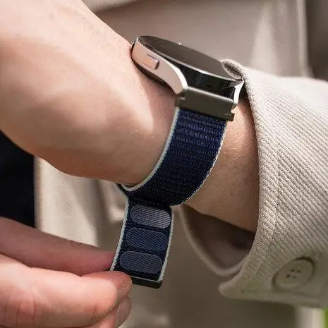 Ремінець нейлоновий на липучці для смарт-годинника BeWatch Samsung 22 мм Khaki (1021346.1UW) - фото 4