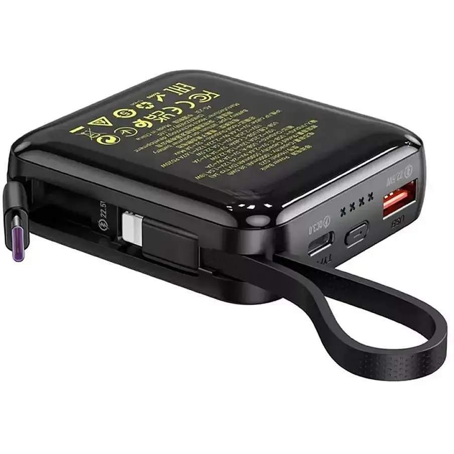 Павербанк Hoco Q23 Blade 22.5W+PD22W 10000 mAh Black - фото 3