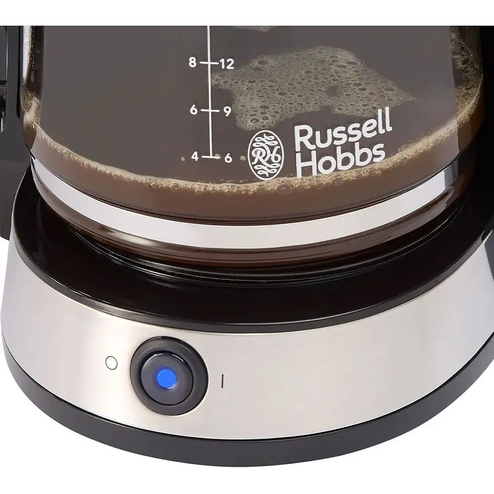 Кавоварка Russell Hobbs Heaton, 1.25 л мелена чорно-срібна - фото 2
