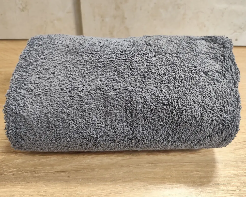 Рушник турецький махровий однотонний Zeron 70х140 Gray щільність 500 г/м2 - фото 3