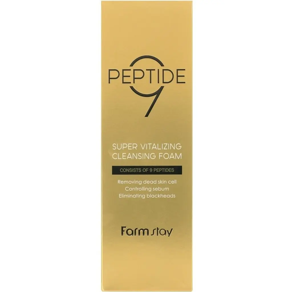 Уценка. Пенка для умывания FarmStay Peptide 9 Super Vitalizing Cleansing Foam 180 мл Срок годности до 11.05.26 - фото 3