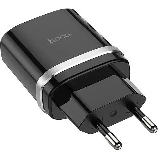 Зарядний пристрій Hoco C12Q Smart QC3.0 3A 18W black - фото 2