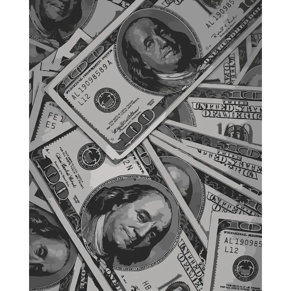 Картина за номерами ART CRAFT Money 40x50 см Різнокольоровий (PM-194-K-1651)