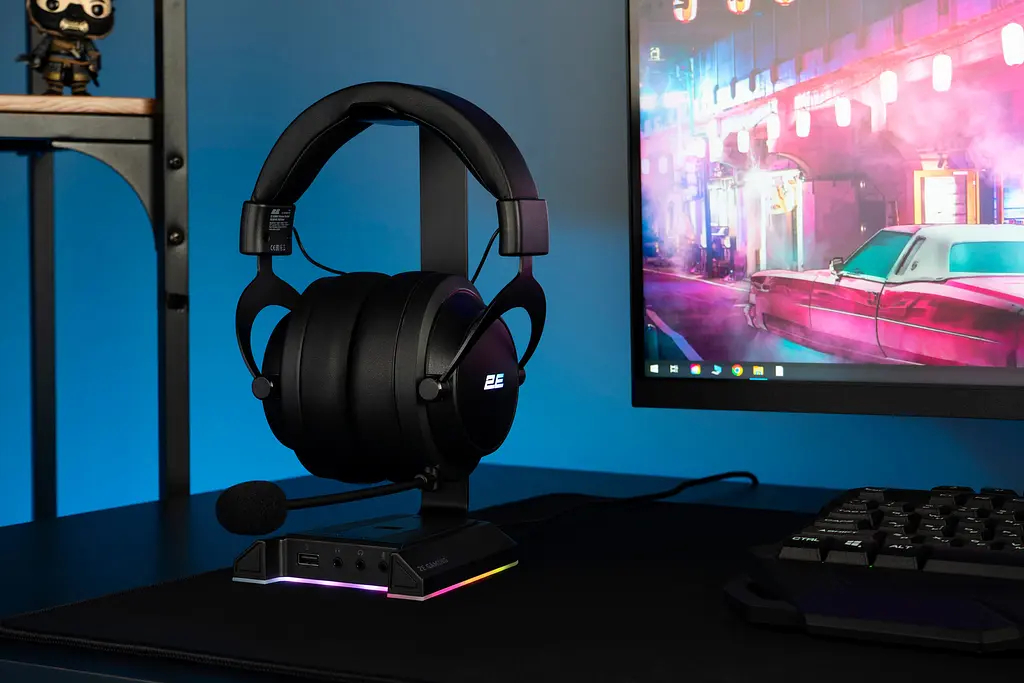 Навушники ігрові 2E Gaming HG360 RGB WL 7.1 Black з мікрофоном - фото 2