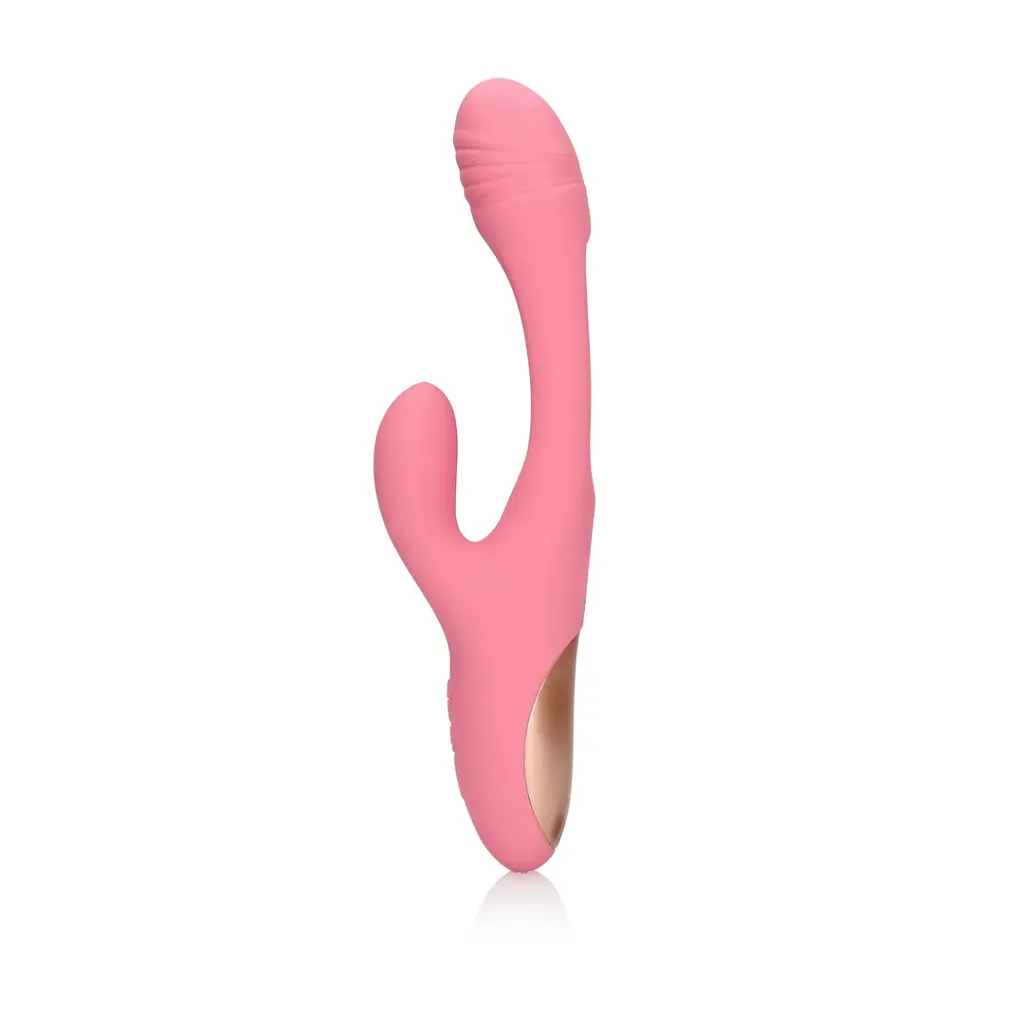 Вібратор-кролик Loveline G-spot Fluttering, 24.8 см (рожевий) - фото 9