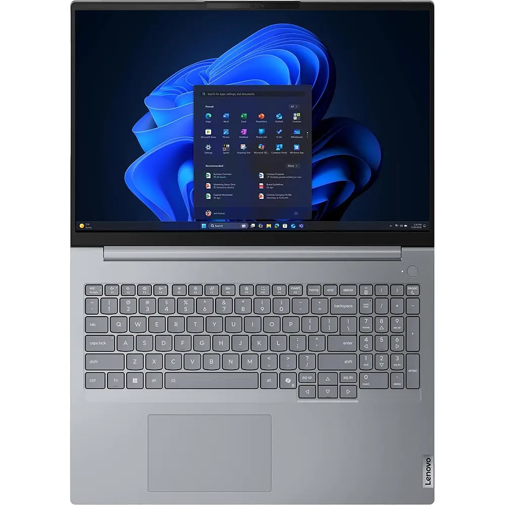Ноутбук Lenovo ThinkBook 16 G9 AHP, AMD Ryzen 7 250 до 5.1 ГГц, 16" WUXGA, 32 ГБ, SSD 512 ГБ, AMD Radeon 780M, Free Dos - фото 10