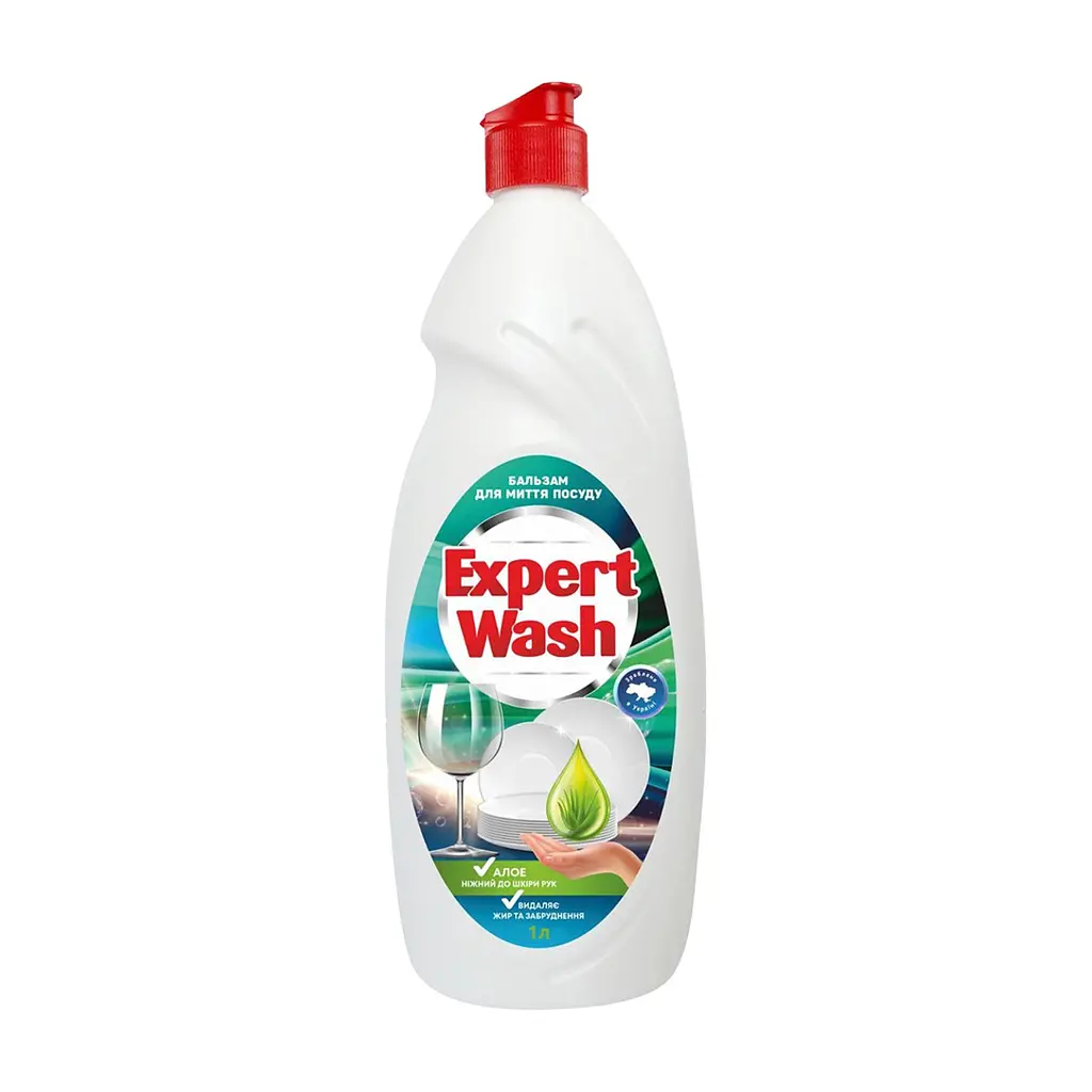 Засіб для ручного миття посуду Expert Wash Алое 1 л (4820197122202)