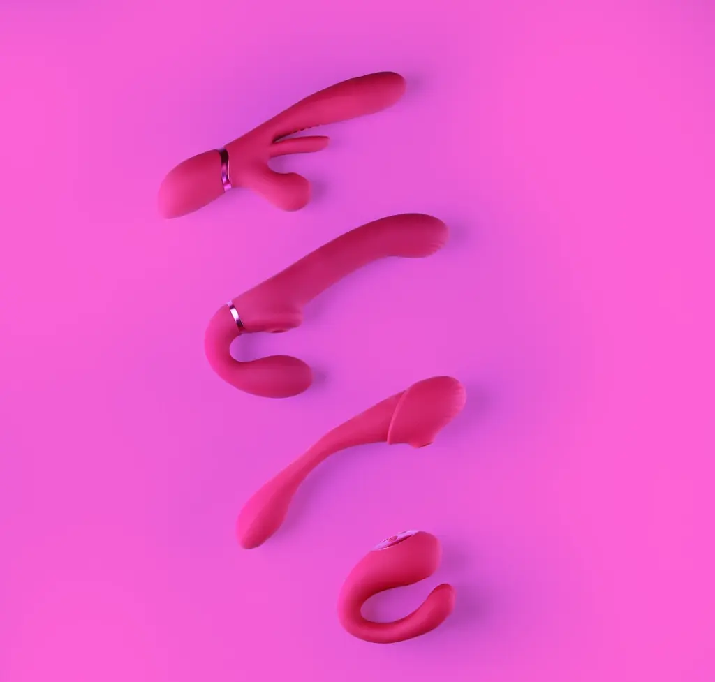 Вібратор Vive Yoko 19.7 см (фуксія) - фото 11