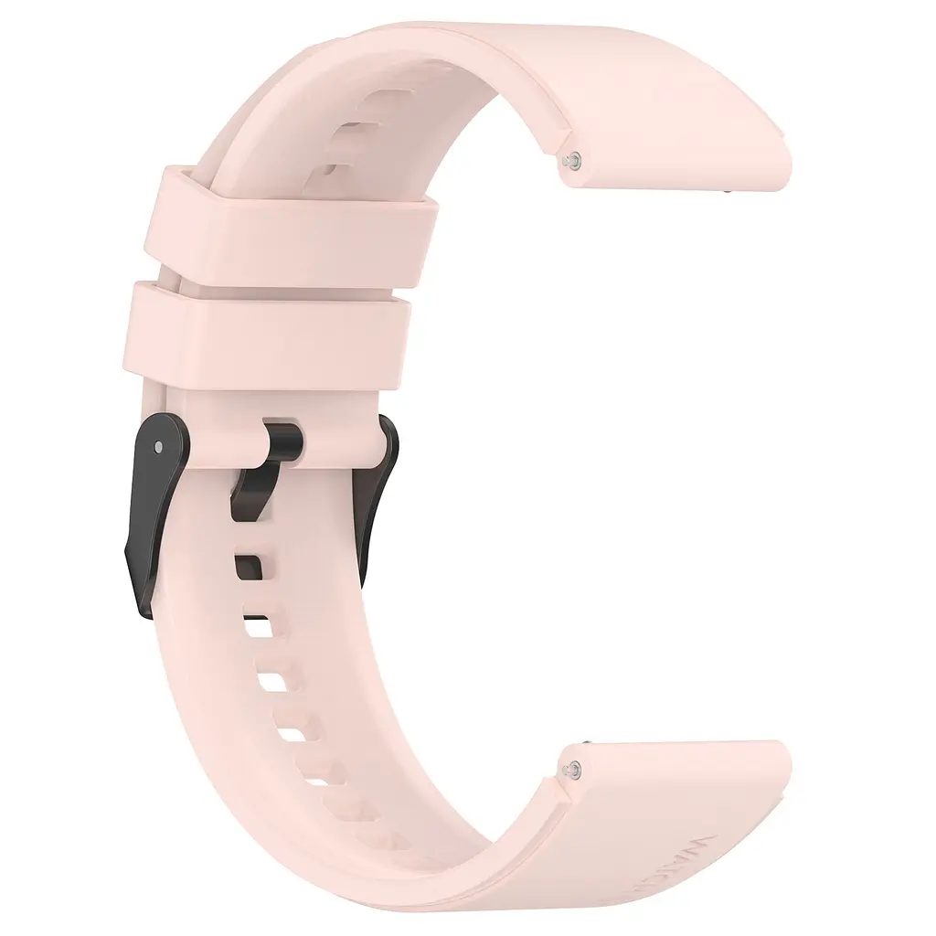 Силиконовый ремешок GT для Xiaomi Amazfit GTS 2 2e 3 4 mini - бежево-розовый ширина крепления 20мм Watchbands (W28-0WB23969021) - фото 4