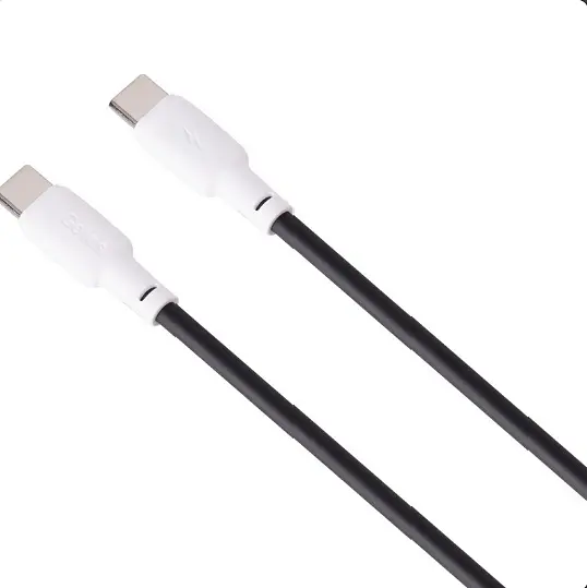 Кабель Gelius Full Silicon Cable Type-C to Type-C GP-UCN001CC 60W 1.2m Black-White - фото 3