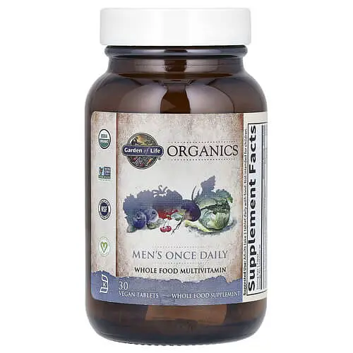 Вітаміни для чоловіків Organics Men's Once Daily 30 Tablets Garden of Life vit0006202 - фото 3