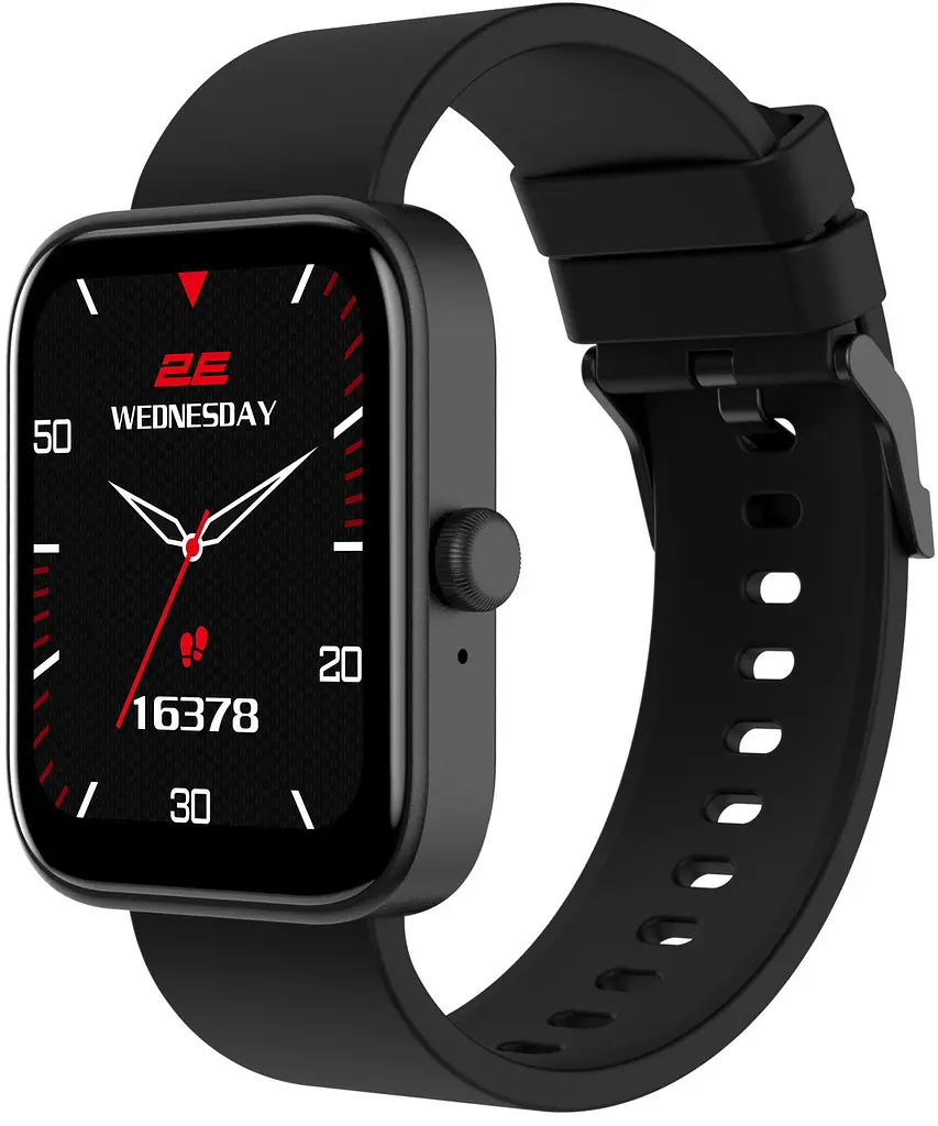Смарт-годинник 2E Alpha SQ Music Edition 46mm Чорний (2E-CWW40BK)